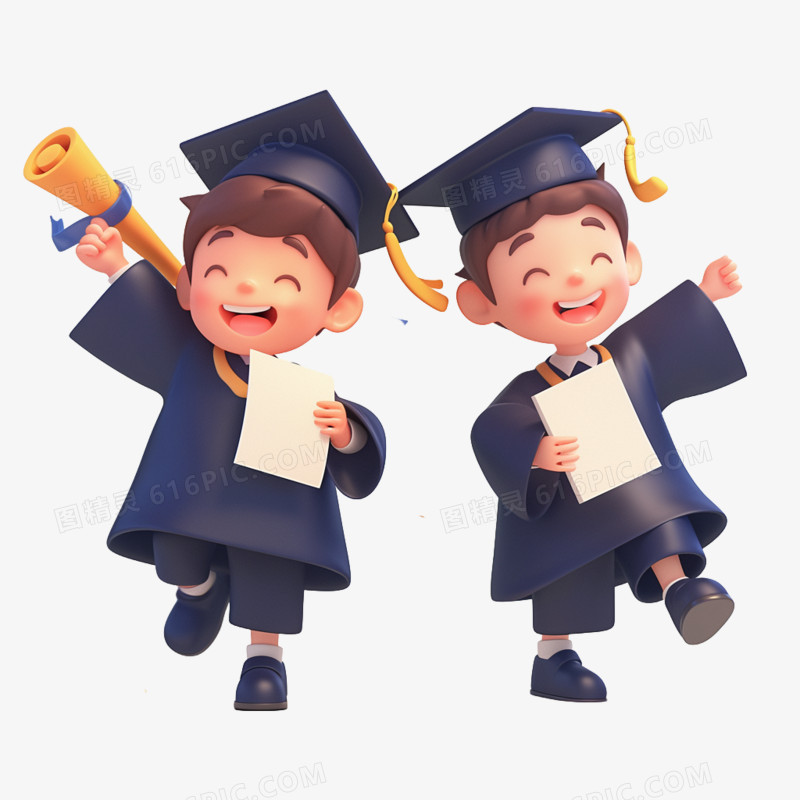 毕业小学毕业生免抠元素