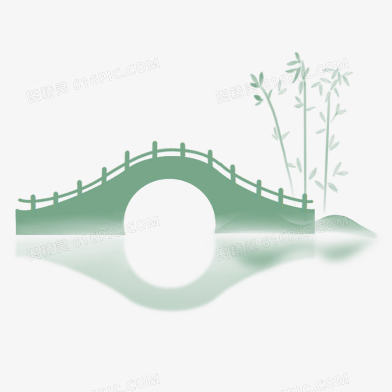 拱桥建筑免抠图