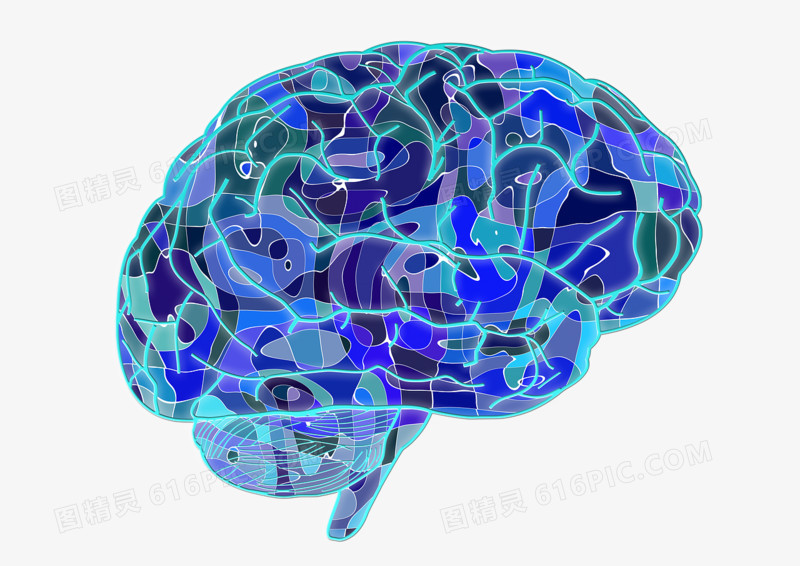 蓝色的大脑细胞