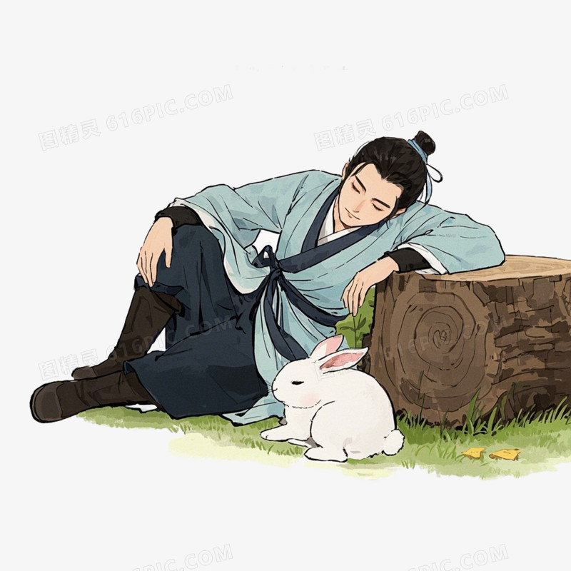 守株待兔的免抠元素