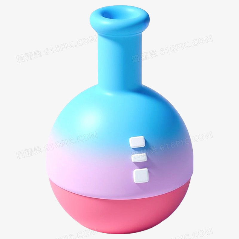 3D立体实验室器皿免抠元素