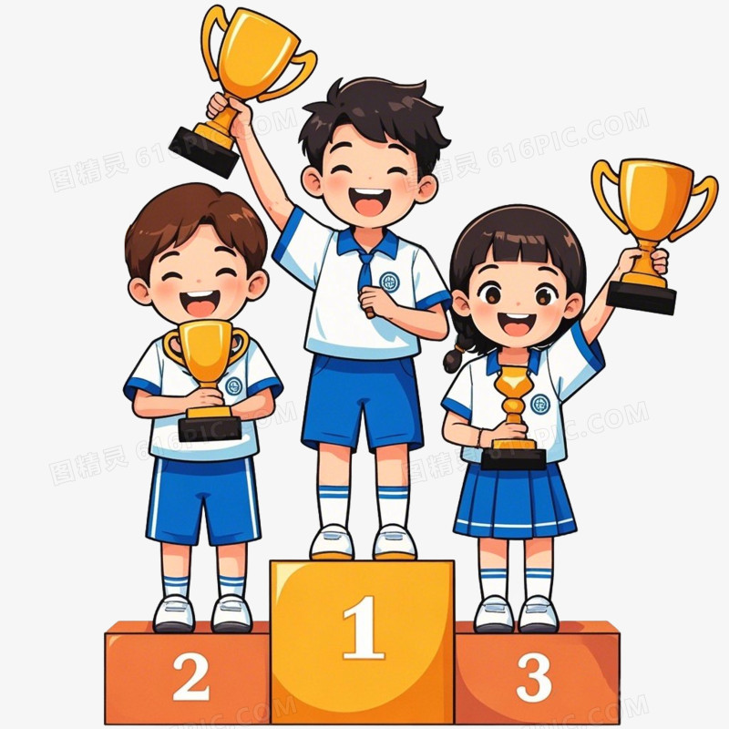学生领奖免抠元素