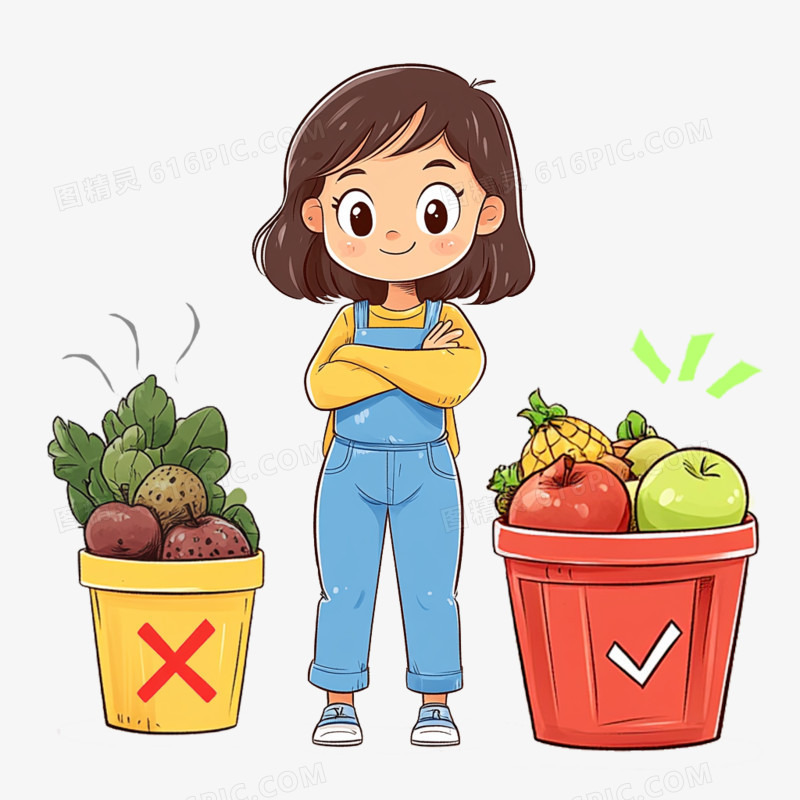 插画风食品安全免抠元素