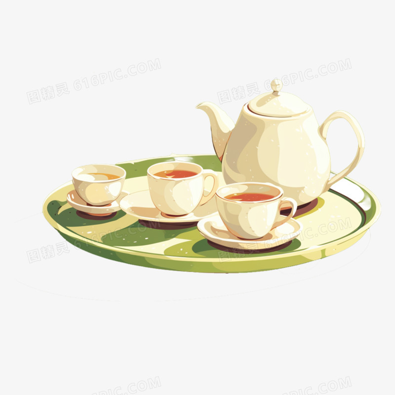茶具用品免抠元素