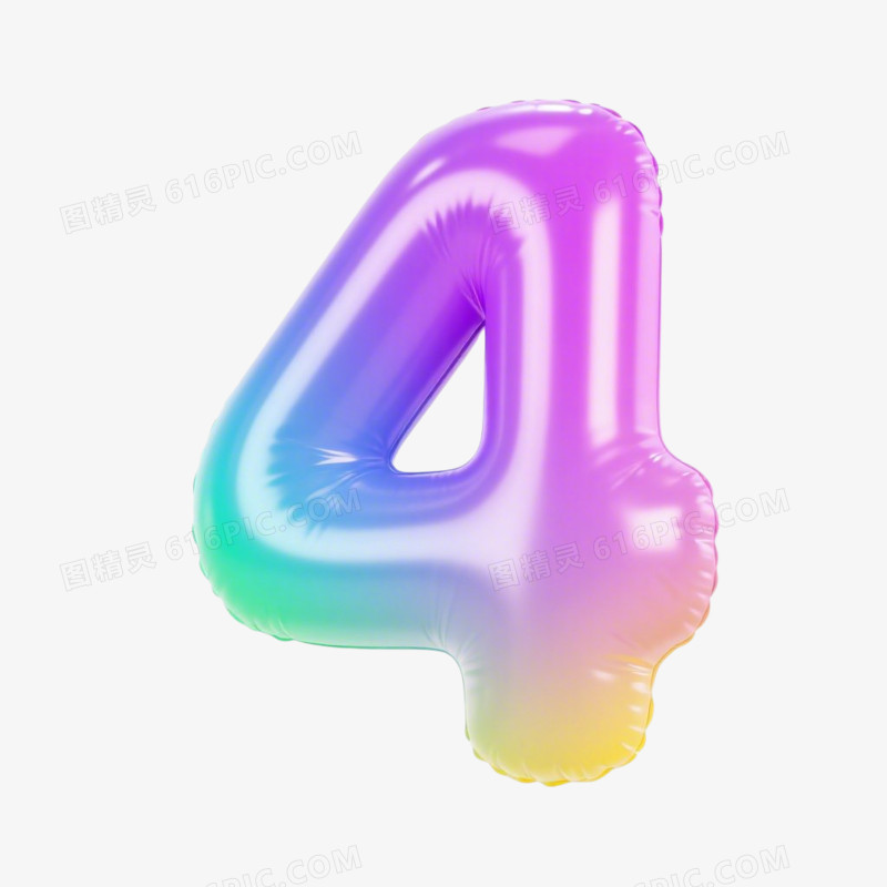 3D风格艺术字数字免抠元素