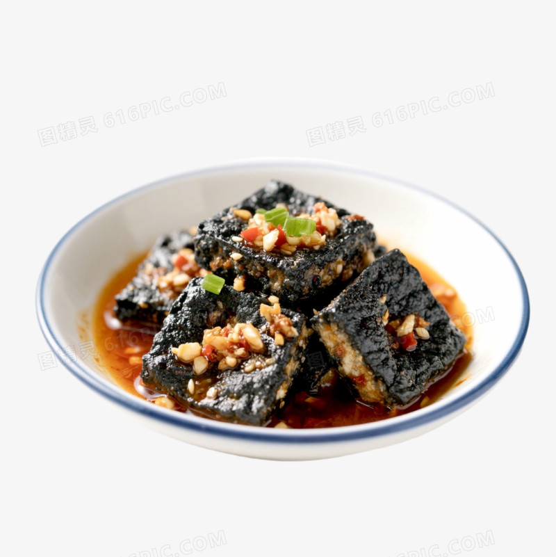 实拍风格夏日美食臭豆腐免抠元素