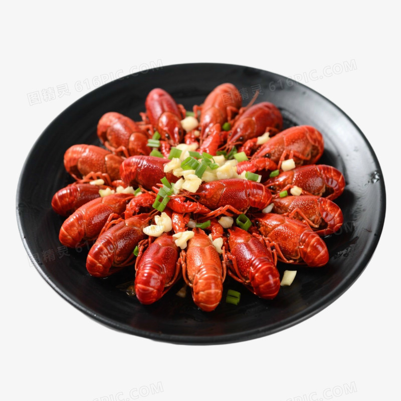 一盘美味小龙虾美食免抠元素