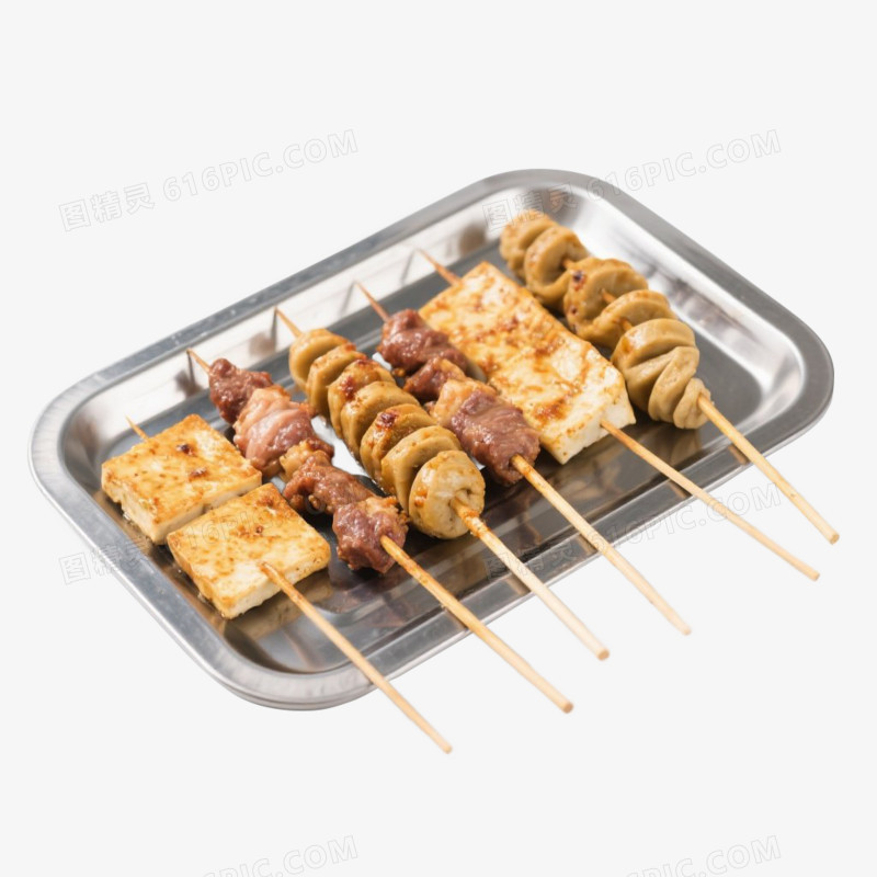 卡通插画风夏日美食烧烤啤酒小龙虾夏日美味免抠元素