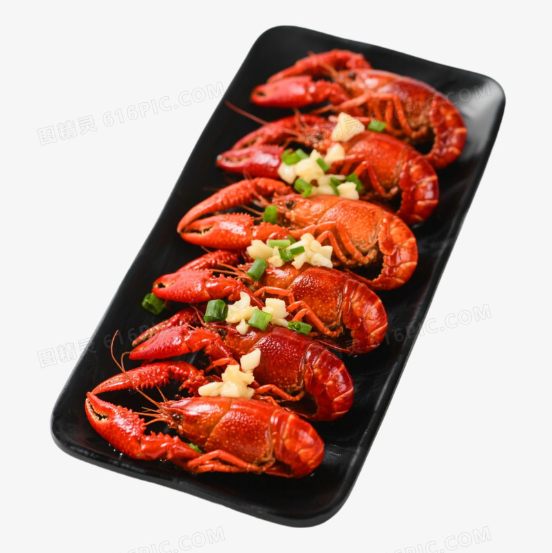 一盘美味小龙虾美食免抠元素