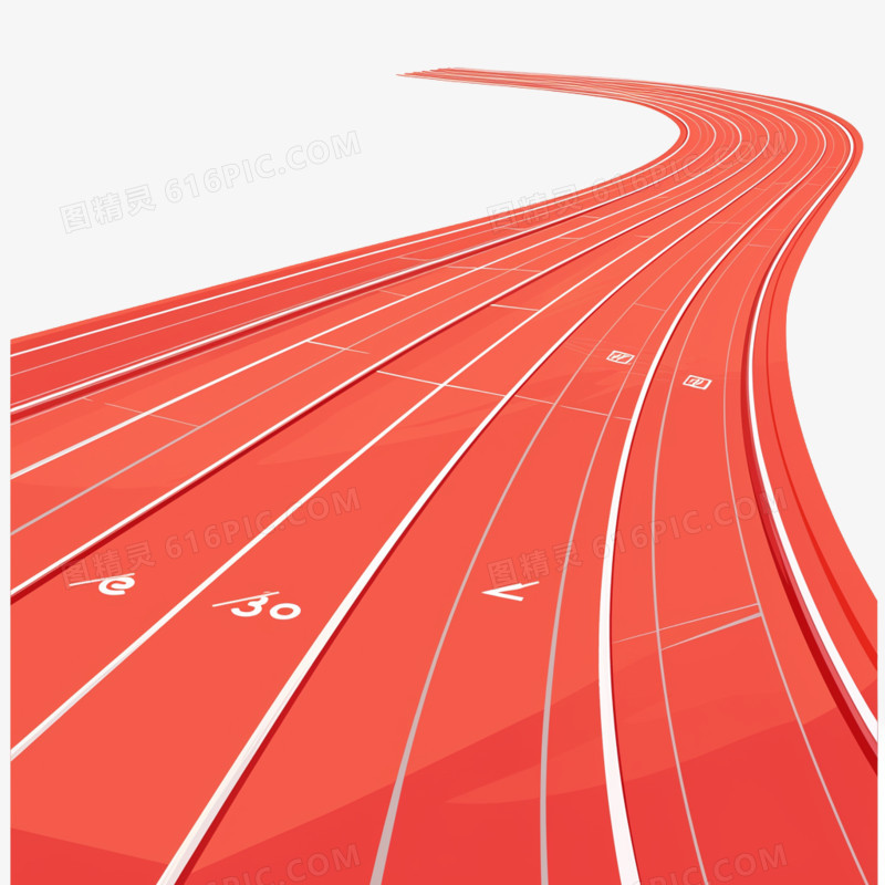 赛道运动场免抠元素