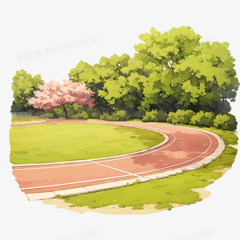 赛道运动场免抠元素