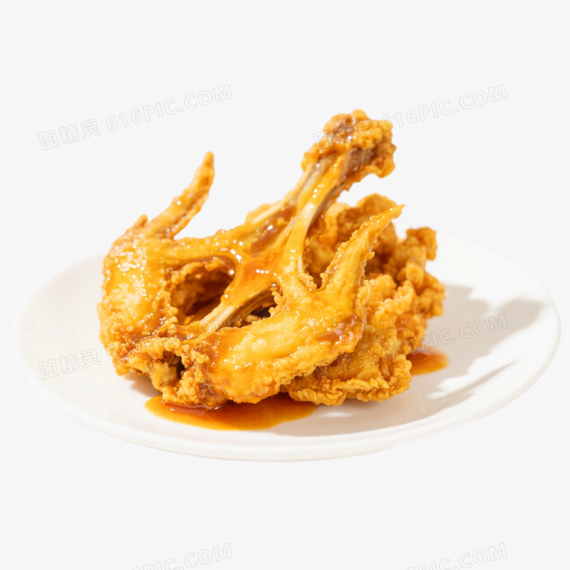 产品实物夏日美食炸鸡架免抠元素