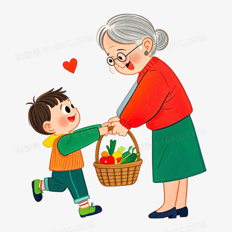 卡通插画好人好事免抠元素