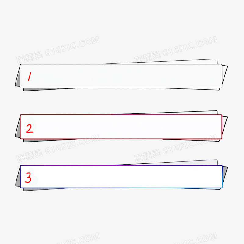 插画风数字手撕促销标签免抠元素