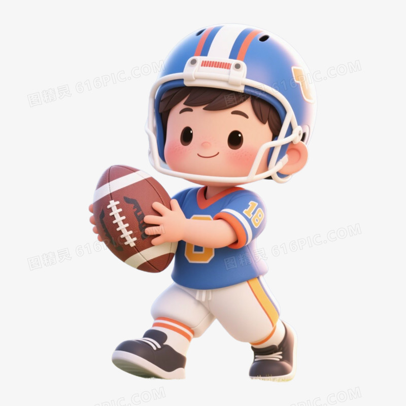 橄榄球学生运动会免抠元素