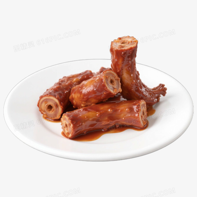 鸭脖子鸭货小吃红烧零食免抠元素