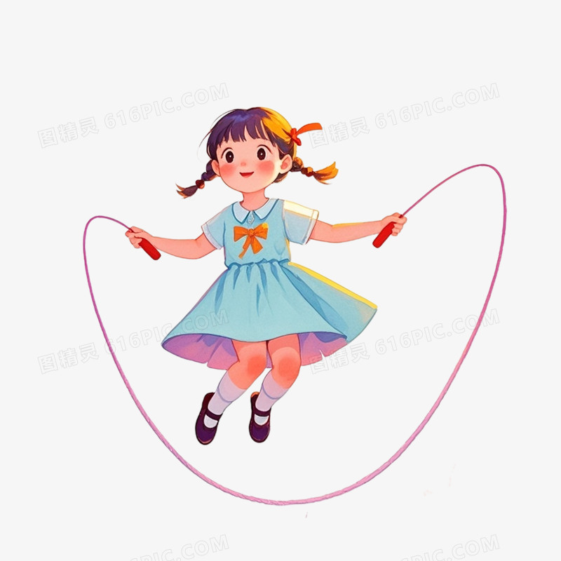 卡通插画风运动会各项运动免抠元素