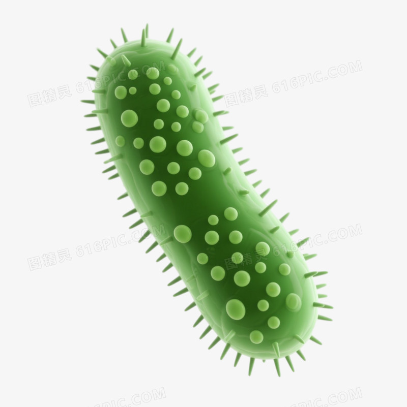 3D风格细菌微生物的免抠元素