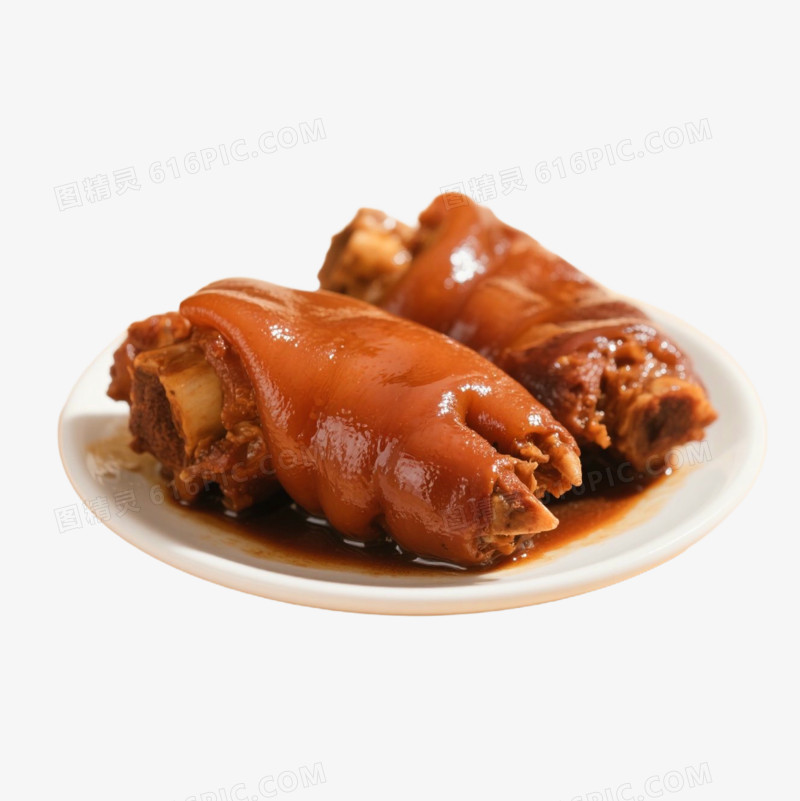美味猪蹄免抠元素