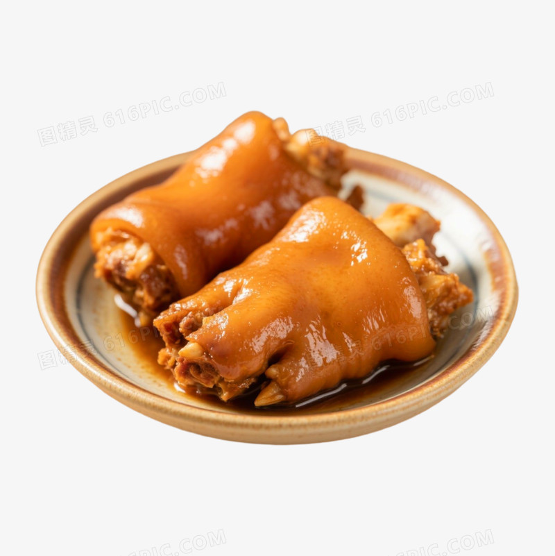 美味猪蹄免抠元素