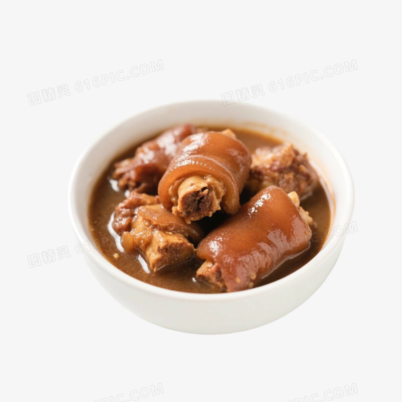 美味猪蹄免抠元素