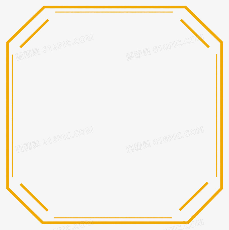 简约商务边框免抠元素