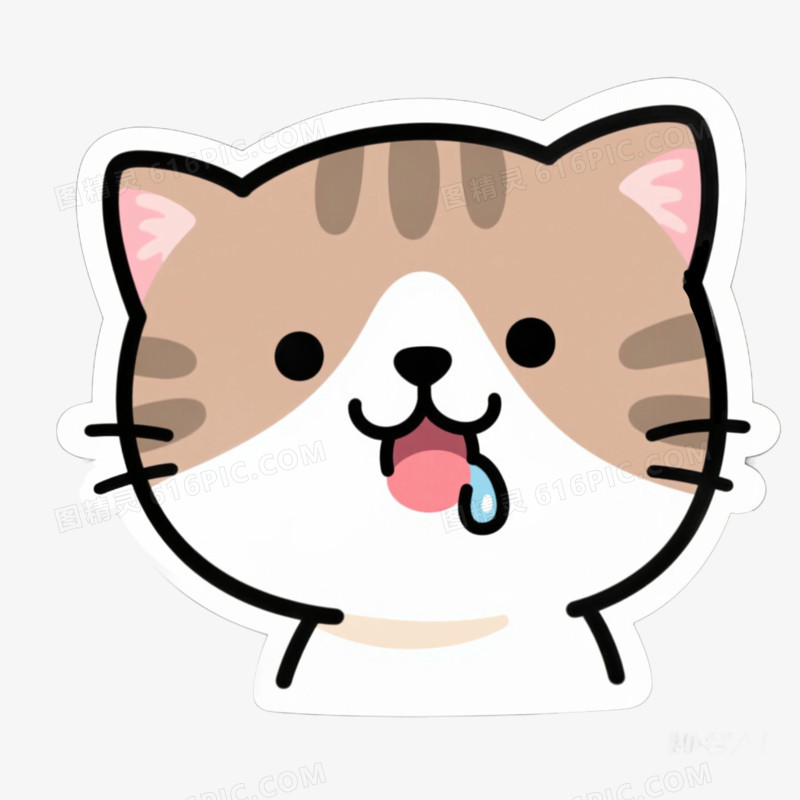 小动物流口水免抠元素