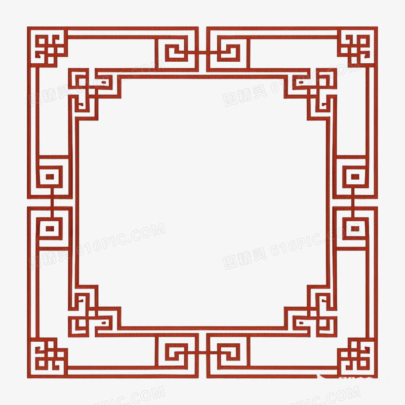 中国风简约创意边框免抠元素