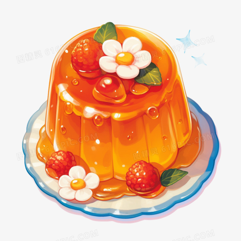 卡通果冻零食免抠元素