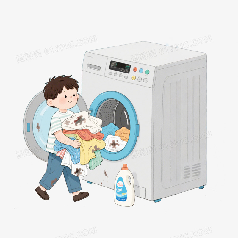 卡通手绘个人卫生好习惯免抠元素