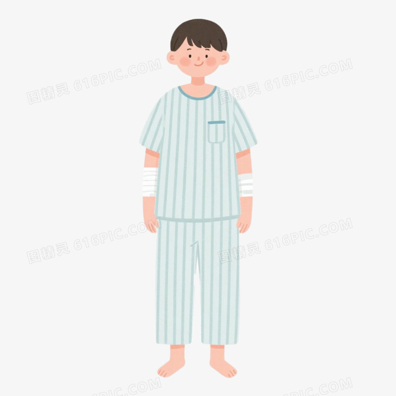 生病的病人免抠元素