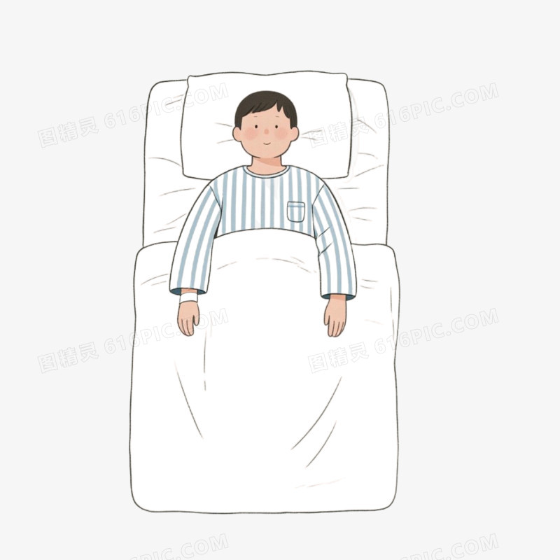 生病的病人免抠元素