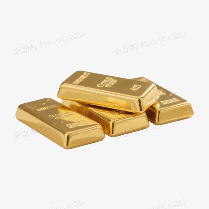 黄金金条免抠元素