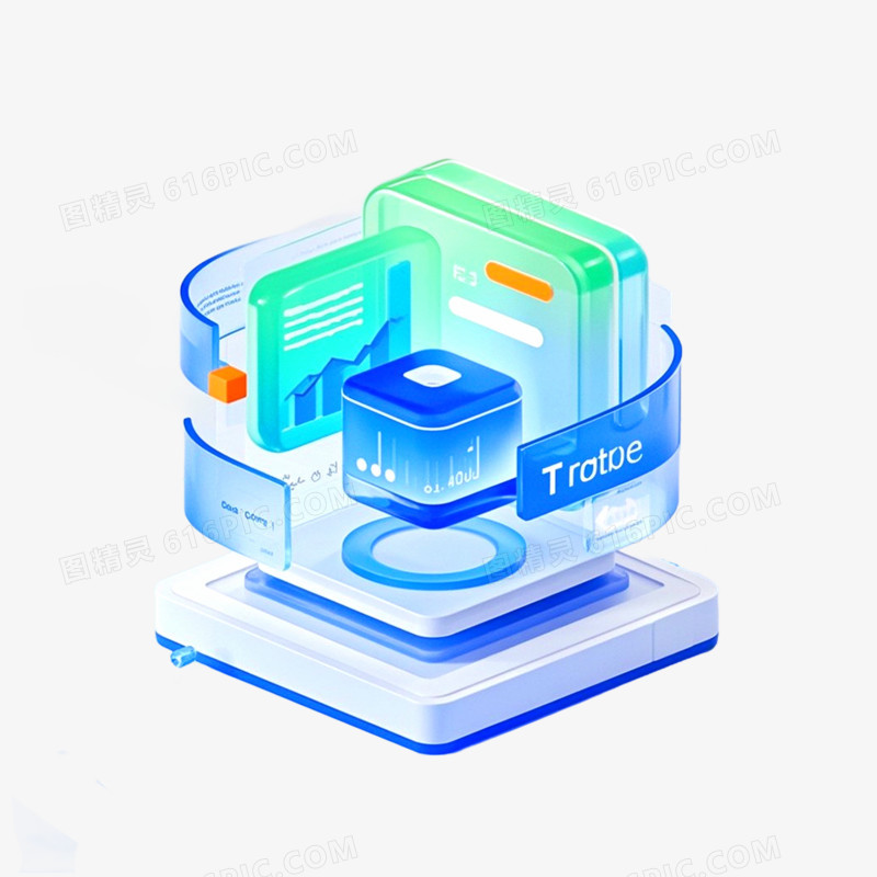 3D立体金融图标免抠元素