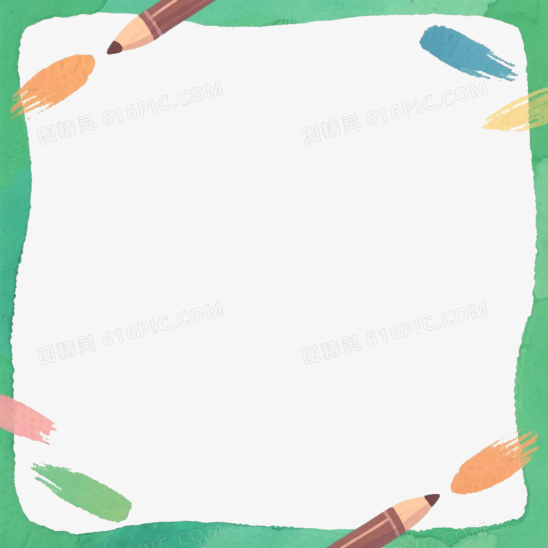 卡通插画风边框对话框免抠元素