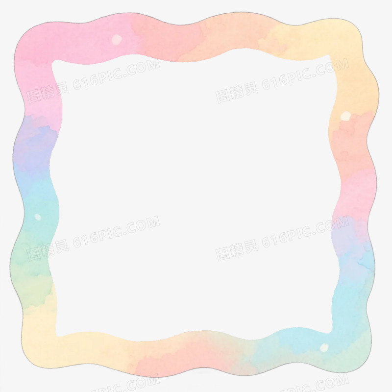 卡通插画风边框对话框免抠元素