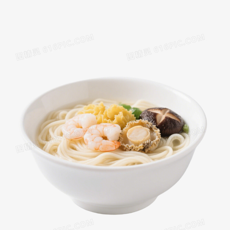 实拍面食面条三鲜面免抠元素