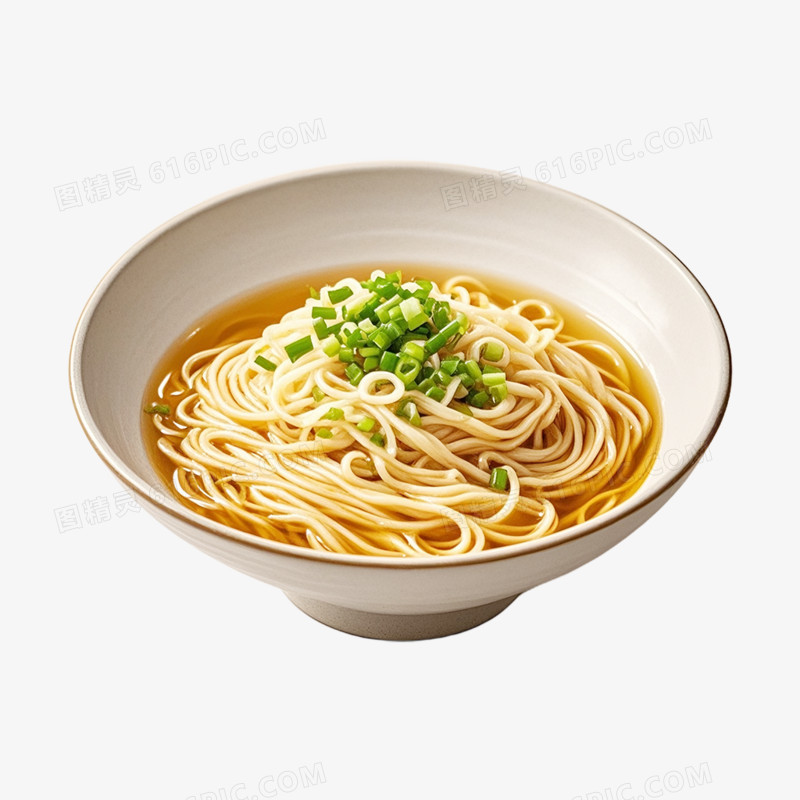 摄影风一碗清汤面免抠元素