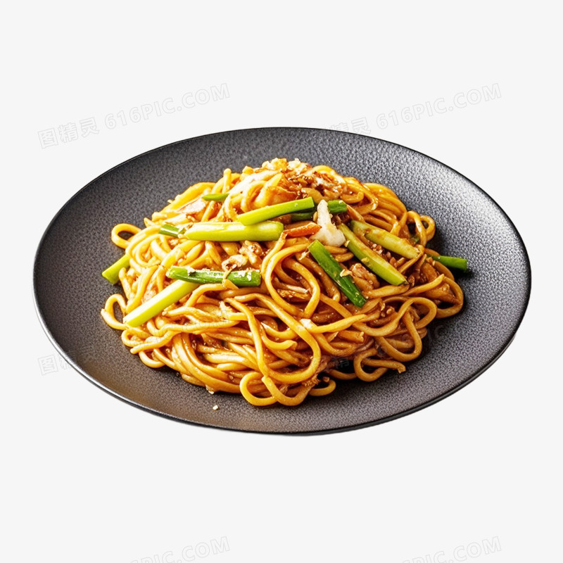摄影风热干面炸酱面免抠元素
