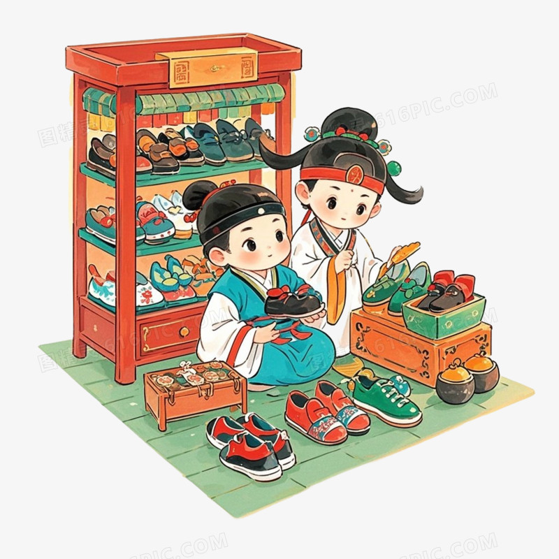卡通寓言故事插画免抠元素
