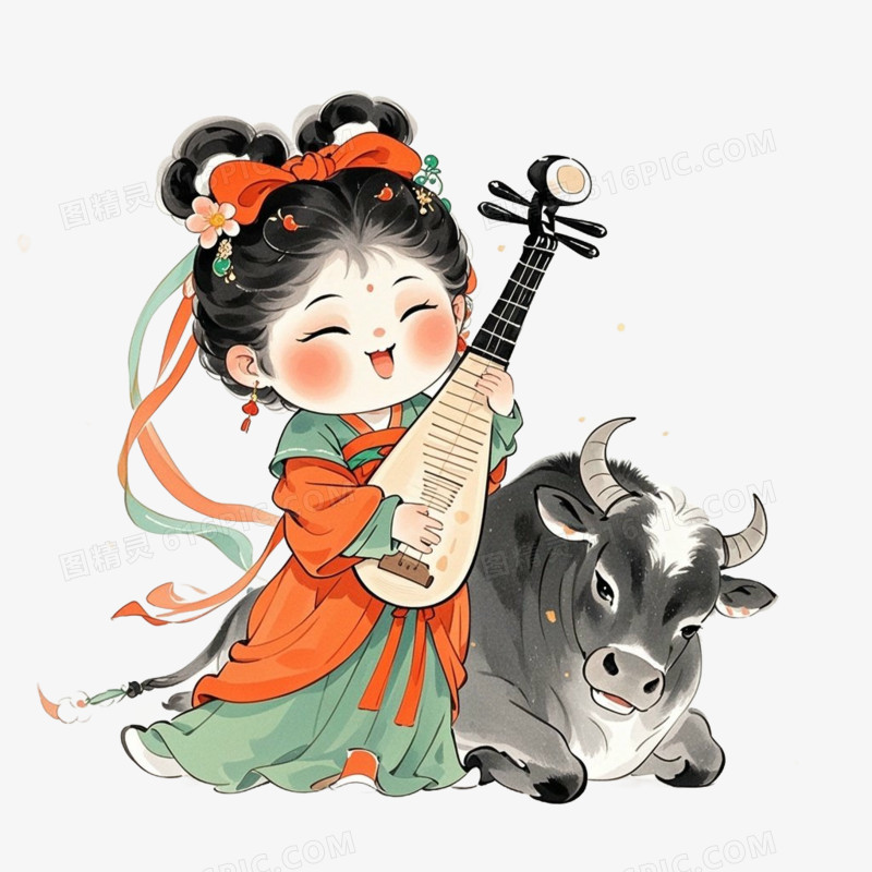 卡通寓言故事插画免抠元素