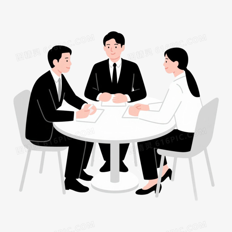 开会会议讨论免抠元素