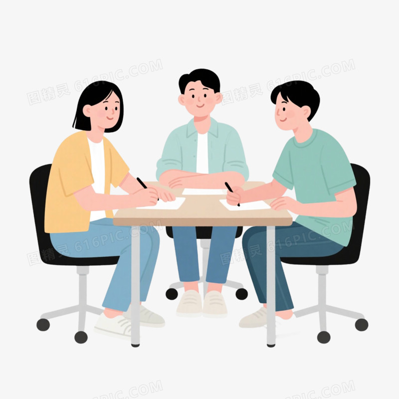 开会会议讨论免抠元素