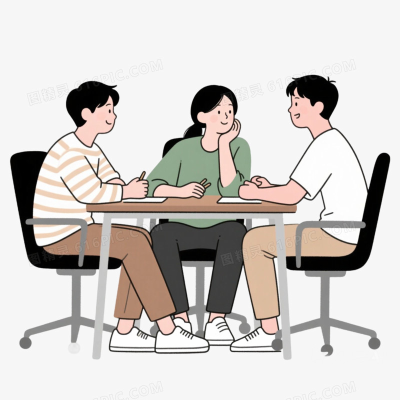 开会会议讨论免抠元素