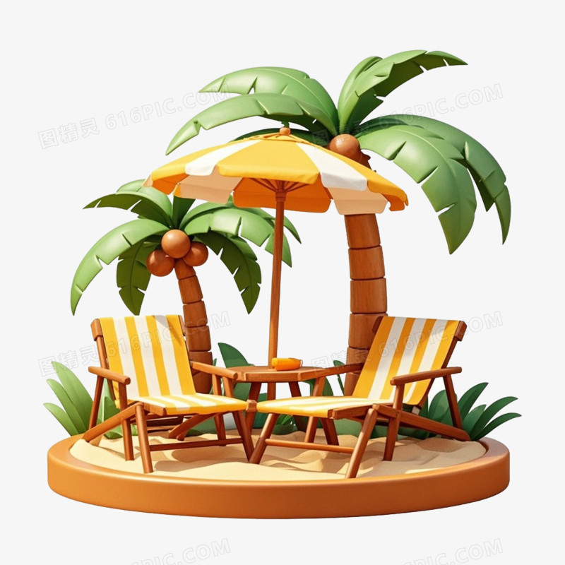 3D夏季免抠元素