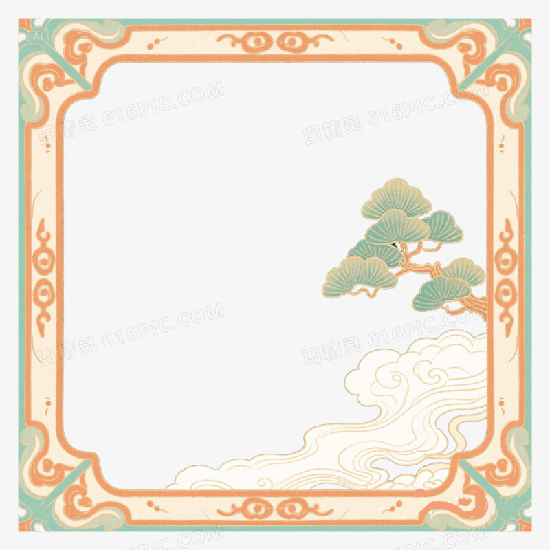 中国风边框免抠元素