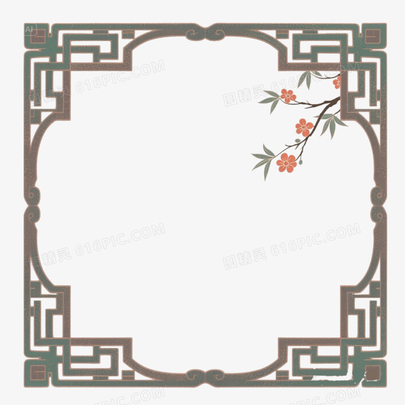 中国风边框免抠元素