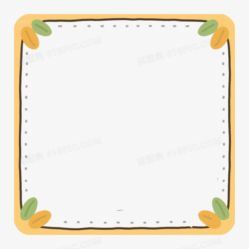 卡通装饰边框免抠元素
