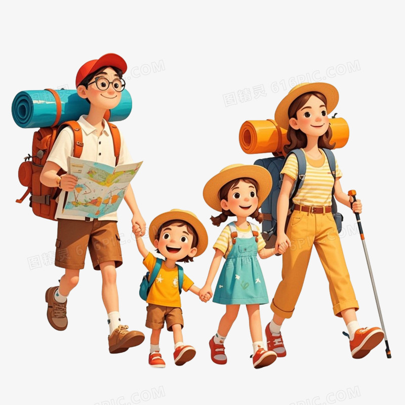 夏季旅游免抠元素