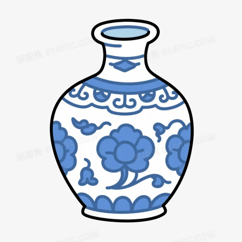 卡通插画风家居用品瓶子免抠元素